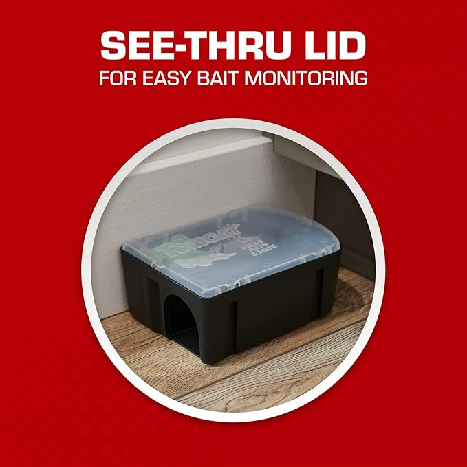 Tomcat Rat & Mouse Killer Child & Dog Resistant, Disposable Station, 1 Pre-Filled Ready-To-Use Bait Station