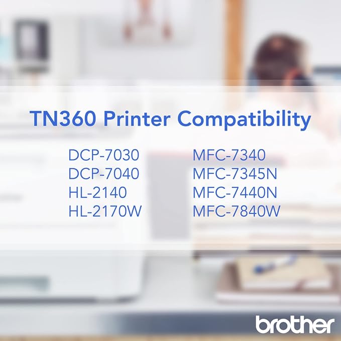 Brother® TN-360, Black Toner Cartridges, Pack of 2