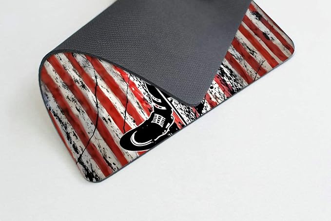 Ice Hockey America Flag Mouse pad Customized Mousepad Non-Slip Rubber Base Mouse Pads for Computers Laptop Office Desk Accessories Mouse pad