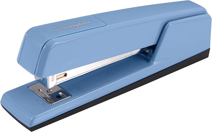 Swingline 747 Classic Stapler, 30 Sheet Capacity, Jam Free, Metal, Electric Blue (74708) (Pack of 12)