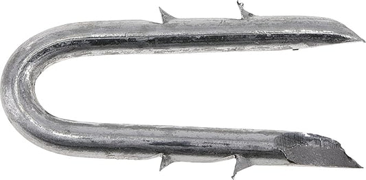 Galvanized Double Barbed Fence Staples (1-1/4") 5lb Box