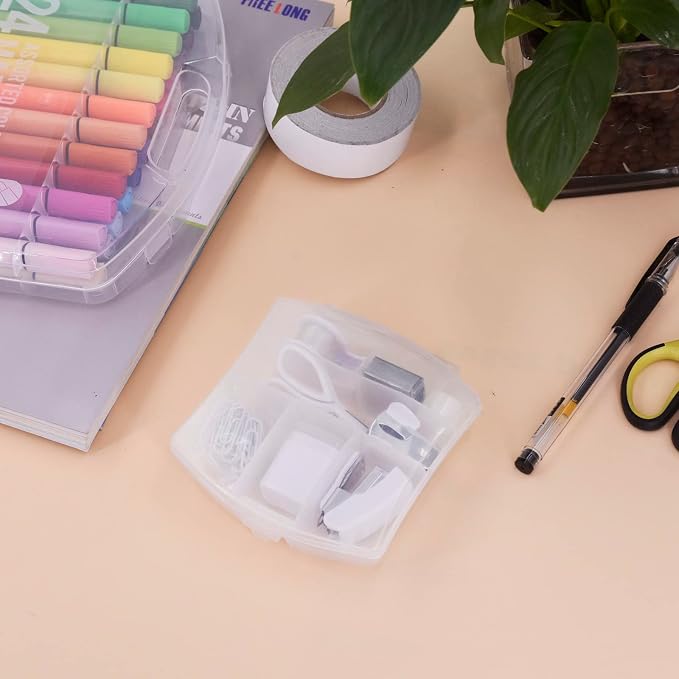 Mini Office Supply Kits Small Stapler for Student Office (White) | Includes Mini Stapler,Scissors, Staple Remover, Staples, Tape Dispenser for Gift (White)