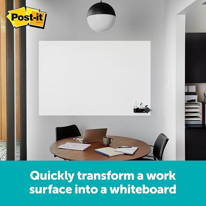 Post-it Flex Write Surface, 3 x 2 ft, The Permanent Marker Whiteboard Surface