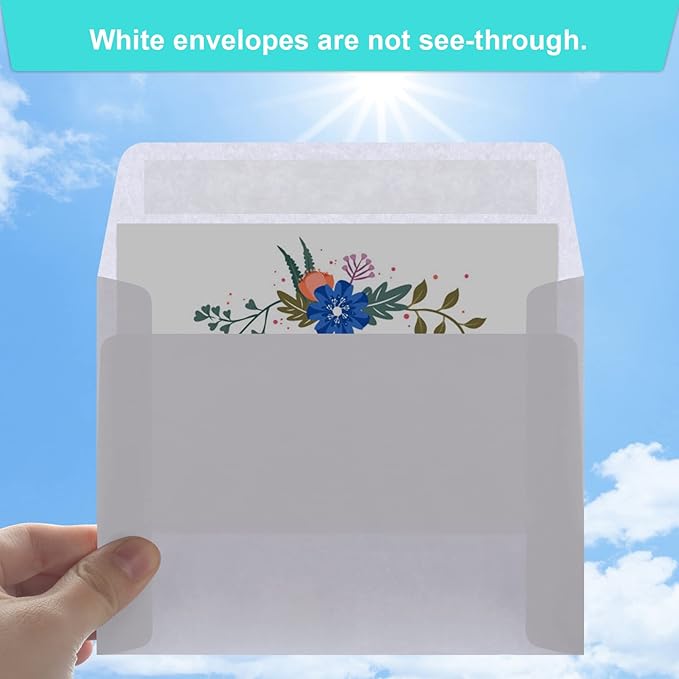 70 Packs Invitation Envelopes, A2 Envelopes White, Postcard Envelope, Envelope for 4.5x5.5 Cards, Envelopes for Invitations, Self Seal for Photos RSVP, Greeting Cards