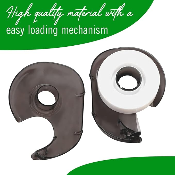 2 Rolls Invisible Tape with Refillable Tape Dispenser, Writable Tape Refills for Dispenser, 3/4 x 1296 Inches, Matte Gift Wrapping Tape for Home, Office, School