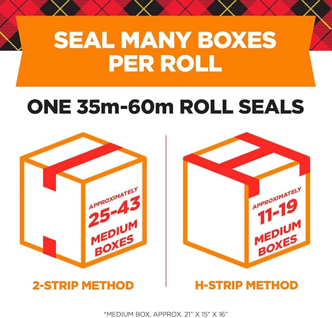 Scotch Long Lasting Storage Packing Tape, Clear, Storage Tape Withstands Extreme Temperatures, 1.88 in x 54.6 yd, 1 Refill Tape Roll