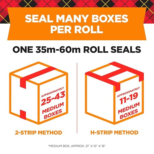 Scotch Long Lasting Shipping and Storage Tape with Dispenser, 1.88 in. X 54.6 Yd., 4 -Pack