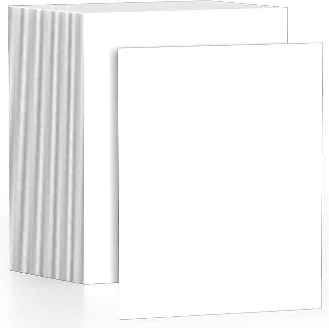 120 Sheets White Cardstock 8.5 x 11, Card Stock Paper 8.5 x 11 White, 200 GSM Heavy Cardstock Printer Paper, Construction Paper for DIY Cards, Greeting Cards, Invitations, Business Cards