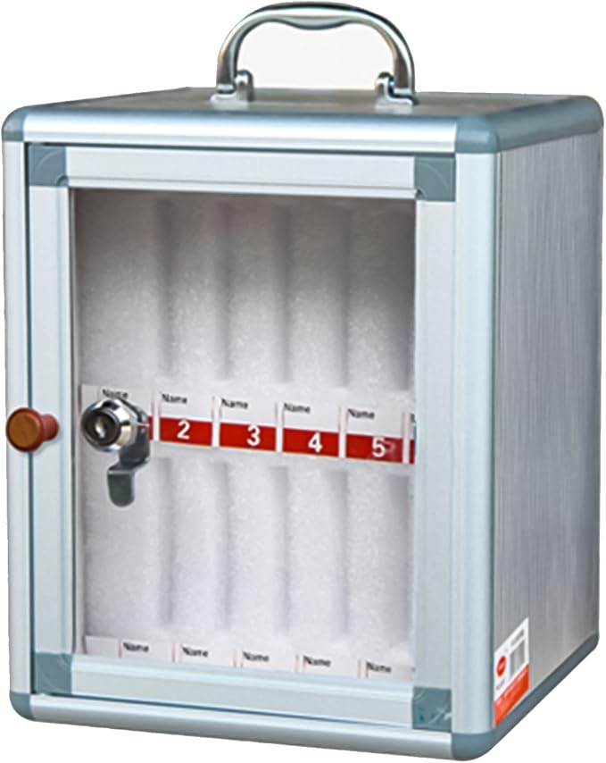 12/24/36/48/60 Slots - Cell Phones Storage Cabinet, for School, Office - Durable and Stylish, Aluminum Alloy Cell Phones Holder Storage Box (Size : 12)