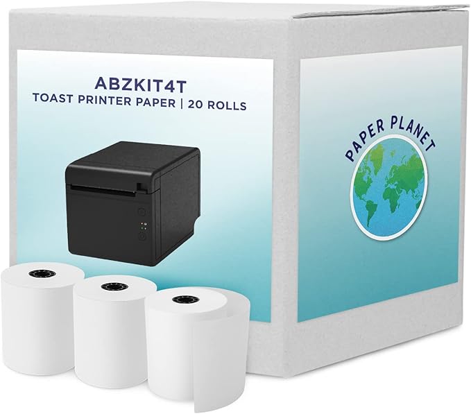 Thermal Paper for Toast TP200 Printer by Paper Planet | 20 Rolls