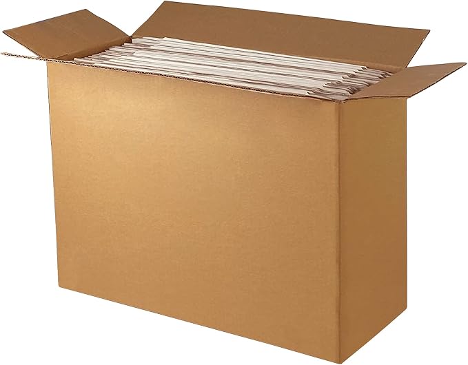 RLAVBL 13x10x2 Inches Shipping Boxes Set of 25, White Small Corrugated Cardboard Box, Mailer Boxes for Packing Small Business