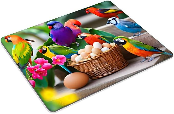 Bird Bathing Flowers Mouse pad Customized Mousepad Non-Slip Rubber Base Mouse Pads for Computers Laptop Office Desk Accessories Mouse pad