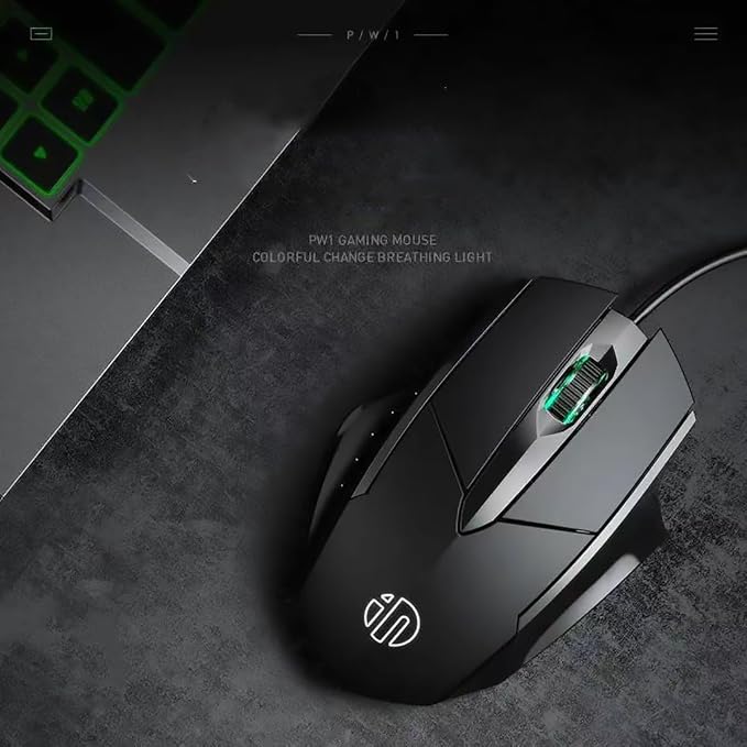 USB Computer Mouse Wired, Silent Click Corded Mouse 3-Button Wired Optical Mouse, Office and Home Mice, Ergonomic Shape for Windows Computers, Macs, iPad, PC and Laptops