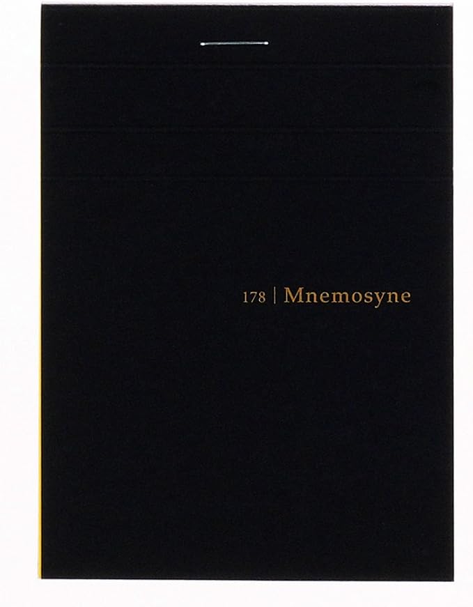 Maruman Mnemosyne Memo Pad, Vertical B7, 3.5"x4.9", 5mm Grid | 140 Perforated Graph Paper Pages, Top Stapled Binding, Refill Notepad, For Office, Meetings, Note-Taking, Made in Japan