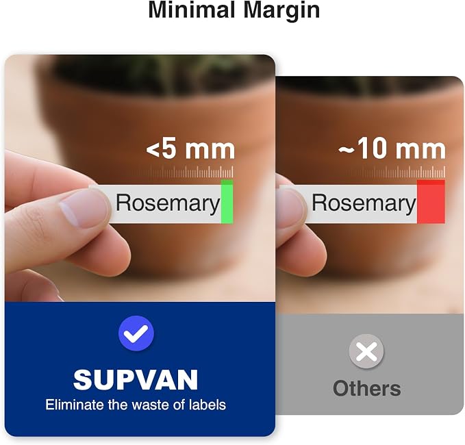SUPVAN G15M Mini Portable Label Maker Machine with Heat Shrink Tube | Heat Shrink Tube & Multiple Label Types, Rechargeable, Minimal Margin, LCD Backlit, Thermal Transfer, Home, Garage, Outdoor