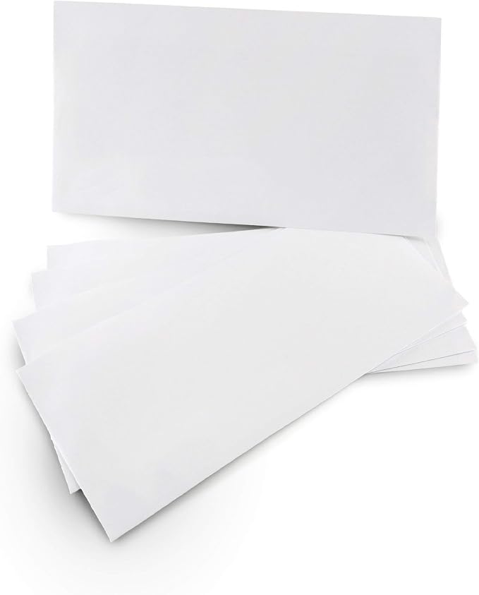 Aimoh 300#6 3/4 Security Tinted Self-Seal Envelopes - No Window, EnveGuard, Size 3-5/8 X 6-1/2 Inches - White - 24 LB - 300 Count (34300)