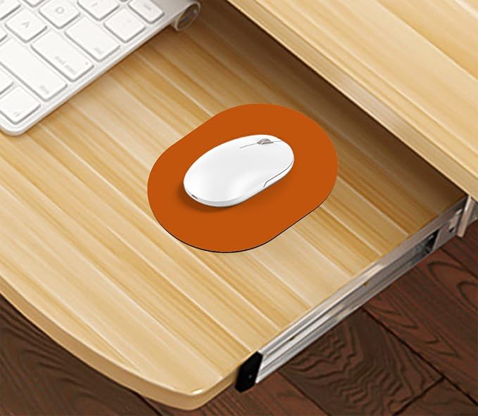 Small Mouse pad, Portable, Waterproof Non-Slip Rubber Bottom, Suitable for Wireless Mouse, Laptop Keyboard Tray for Both Men and Women, Office Travel Orange 5.5x7.5in