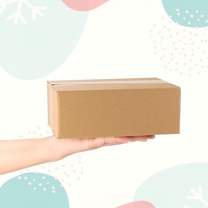 CRUGLA 8x6x3 Shipping Boxes for Small Business, 25 Packs Corrugated Cardboard Boxes for Shipping Packing Mailing