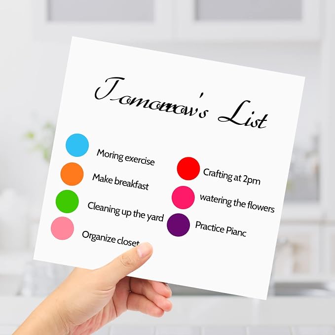 7000 Piece Dot Stickers - 3/4 inch Color Coding Circle Labels, 10 Color Circle Stickers for Office, Classroom, Students
