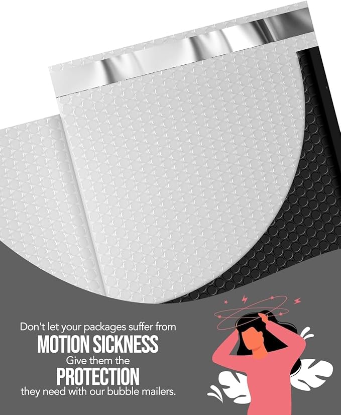 GSSUSA Black Bubble Mailers 10.5x16 Padded Envelopes, 1 Pallet Pack of 3750 Self-Seal Packaging Bags, Small Business Supplies, Shipping Envelopes, Mailing Bags, Packaging for Small Business