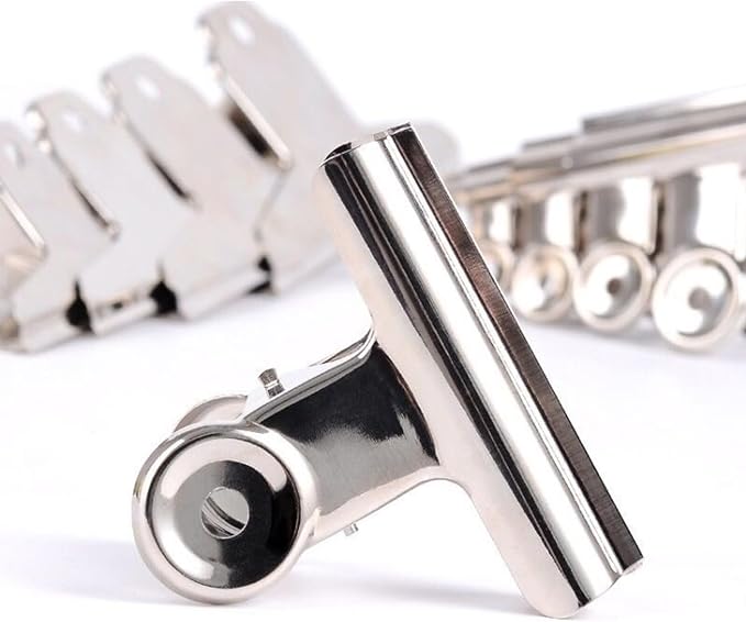 Extra Large Bulldog Clips, 36 Pack, 3 Inch, Silver, 75 mm, Food Clip, Chip Clip, Binder Clips, Fold Clamps for Home School Office Supplies