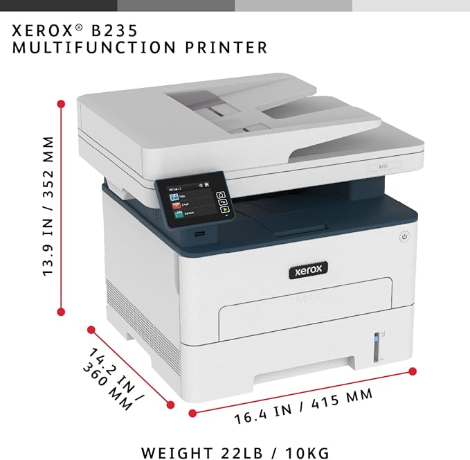 Xerox B235DNI Wireless Black and White Laser All-in-One Printer