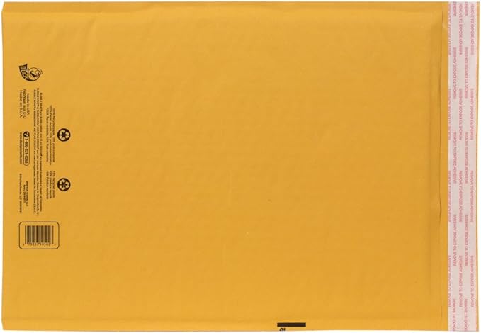 Duck Brand Duck Bubble Wrap ID Kraft Protective Mailer Envelope, #5, 10.5 x 15 Inches, 25 Pack (394507)