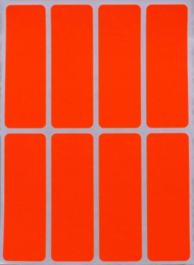 Royal Green Rectangular Stickers Color Coded Write on Labels for Organizing, Moving, & Mailing, 3x1 inch Stickers Writable Labels & Tags for Home, Office, and School Projects, 400-Pack (Neon Red)
