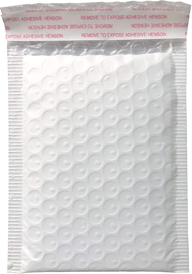 3.5x5 Inch White Poly Bubble Mailers, Small Padded Envelopes, 200 Pack | Waterproof Self-Sealing Shipping Bags Mailing Packaging
