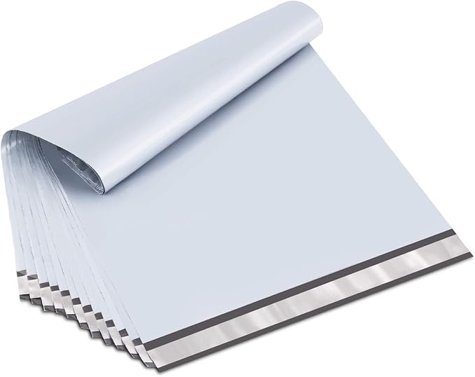 UCGOU Extra Large Poly Mailers 24x24 Inch White 50 Pack Shipping Bags | Waterproof Durable XL Polymailers Self Seal Mailers Poly Bags for Shipping Clothes Mailing Bags for Small Business Suppliers