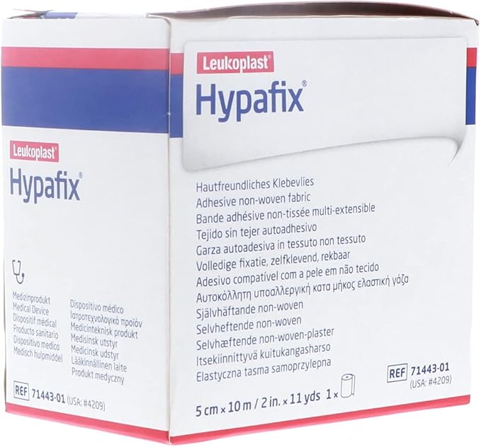 Hypafix Dressing Retention Tape 2 Inch x 10 Yards - Pack of 2 Rolls, Original Version