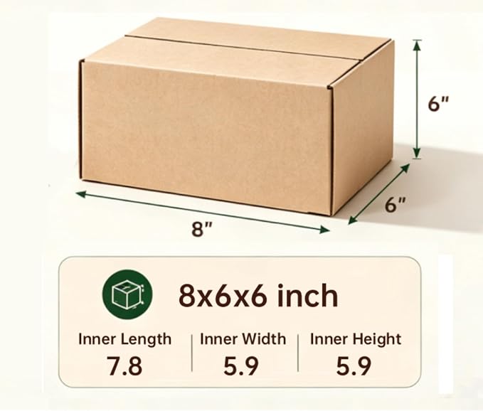 Shipping Boxes,8x6x6 Small Shipping Boxes,Each shoe boxes cardboard.