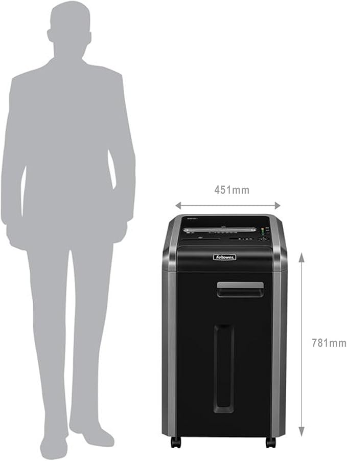 Fellowes Powershred 225Mi 100% Jam Proof 14-Sheet Micro-Cut Commercial Grade Paper Shredder (4620001)