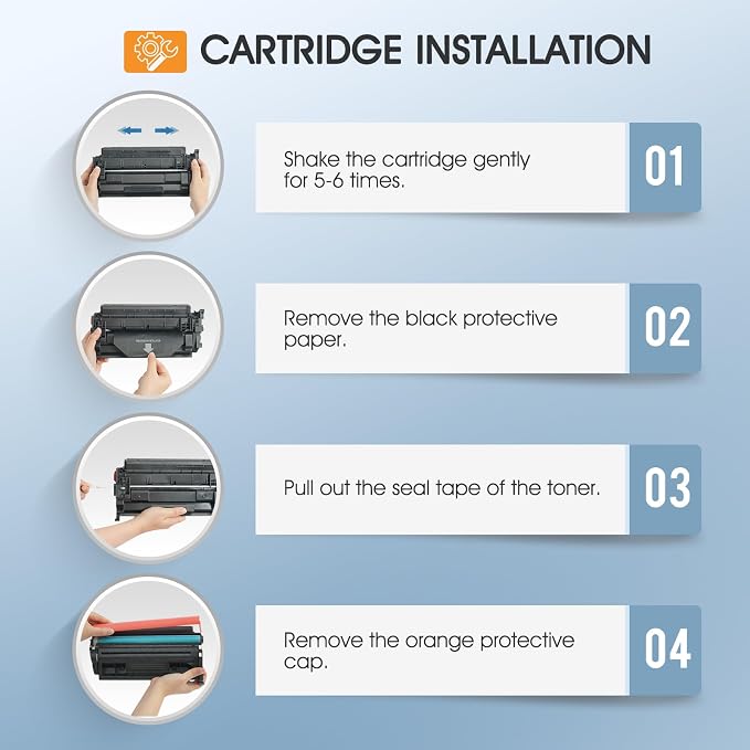 148A W1480A Toner Cartridge Black 4001n MFP 4101fdw 148X W1480X High Yield | Compatible for HP 148 148A for HP LaserJet Pro MFP 4101fdw 4101fdn Pro 4001dw 4001dn Printer Ink (4 Pack with Chip)