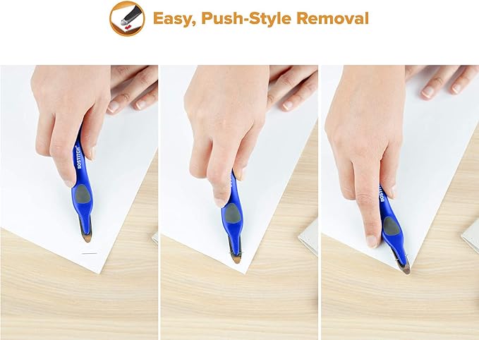 Bostitch Office Professional Easy Staple Remover, Magnetic Tip, Blue 3-Pack (40000M-BLUE-X3)