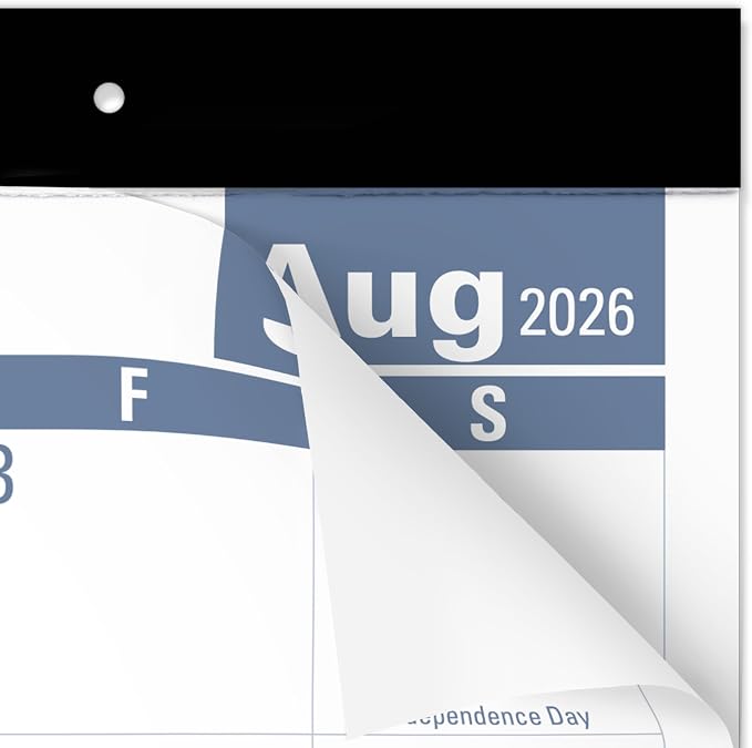 AT-A-GLANCE Desk Calendar 2026-2027 Planning Pad, Academic 12-Month July-June, Monthly, 21-3/4" x 17" Standard, Easy-to-Read, Unruled Daily Blocks (SKLPAY32)