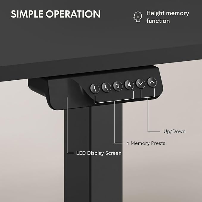 FLEXISPOT 71"x32" Large Dual Motor Electric Standing Desk, Black - 198 LBS Heavy-Duty Capacity, Ideal for Home Office, Creative Studio, or Multi-Monitor Setup