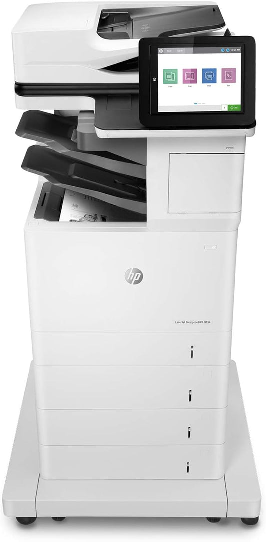 HP LaserJet Enterprise MFP M634z Monochrome All-in-One Printer with Built-in Ethernet, 2-Sided Printing, Extra Paper Trays & 3-bin Stapler/Stacker (7PS96A)