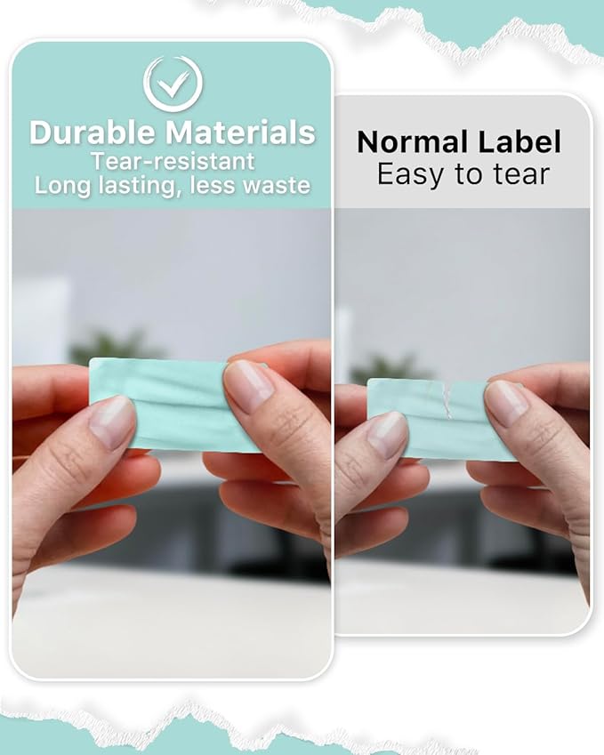 iEager 2x1 Inch Thermal Labels, Green Rectangle Thermal Printer Stickers, Durable Shipping Label Printer Sticker for Barcode, Name, Address, 1000 Labels/Roll
