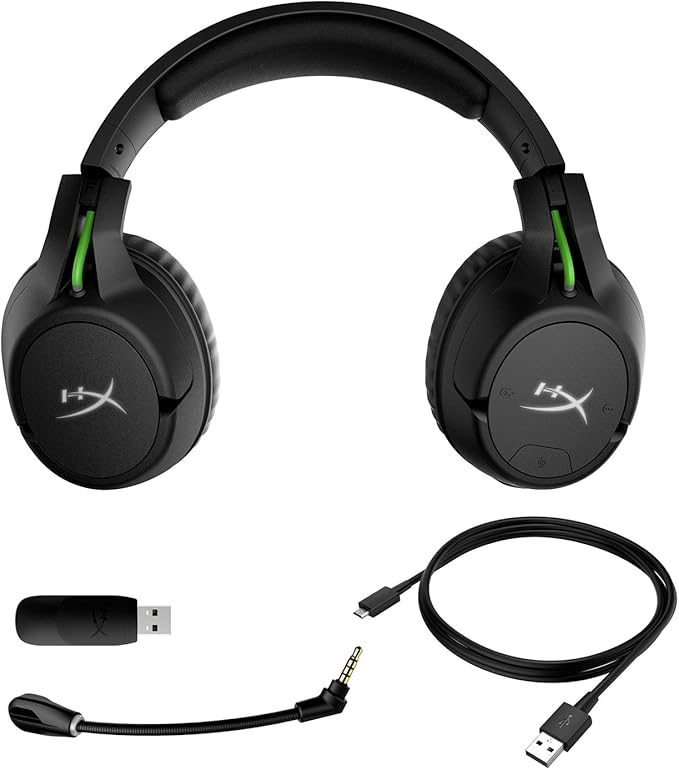 HyperX CloudX Flight – Wireless Gaming Headset, Official Xbox Licensed, Compatible with Xbox One and Xbox Series X|S, Game and Chat Mixer, Memory Foam, Detachable Noise-Cancellation Microphone