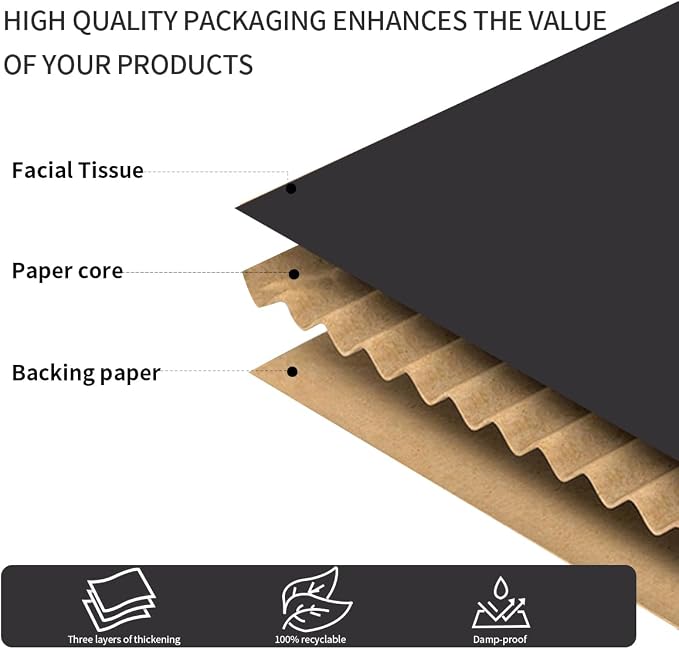 12"x9"x4"Shipping Boxes,20Pcs Black Corrugated Cardboard Boxes. | Come with 20 Thank You Stickers,Suitable E-Commerce Packaging, Shipping Packaging etc.