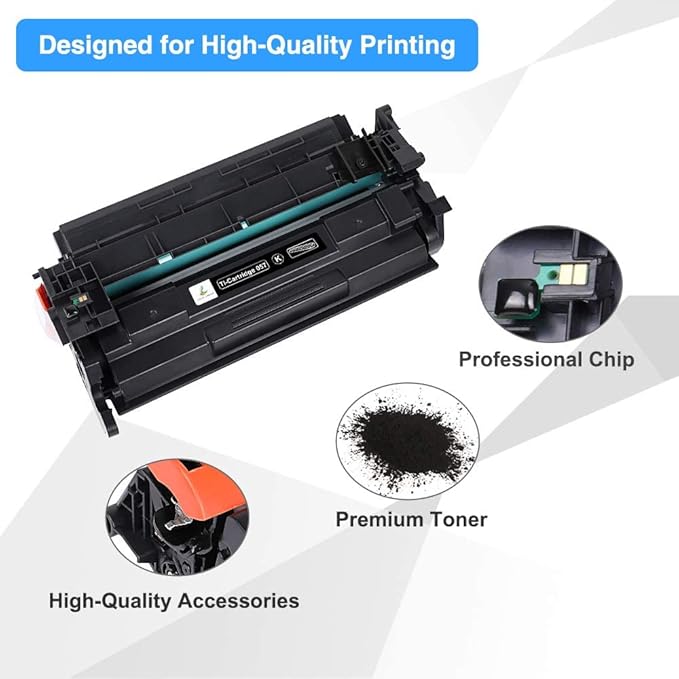 057 057H Black Toner Cartridge Replacement for Canon 057 057H CRG-057 for ImageCLASS MF445dw MF448dw LBP226dw LBP227dw MF449dw MF445 MF440 MF450 LBP220 LBP230 Laser Printer Ink (Black, 1-Pack)
