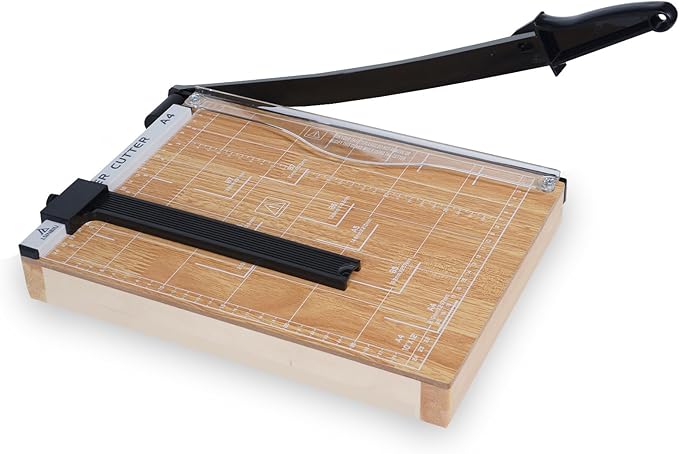 Paper Trimmer Cutter for Office and Crafts, Heavy-Duty, Portable Paper Slicer, 12-Inch, 10-Sheet Cardstock