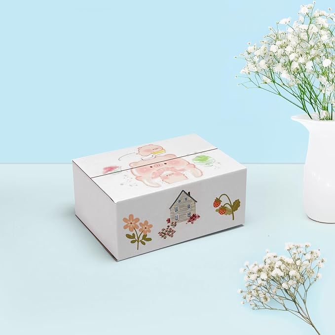 25-Pack Shipping Boxes 7x5x3 Inches, White | Corrugated Cardboard Box for Business Packing, Shipping, and DIY, Easy to Fold and Assemble