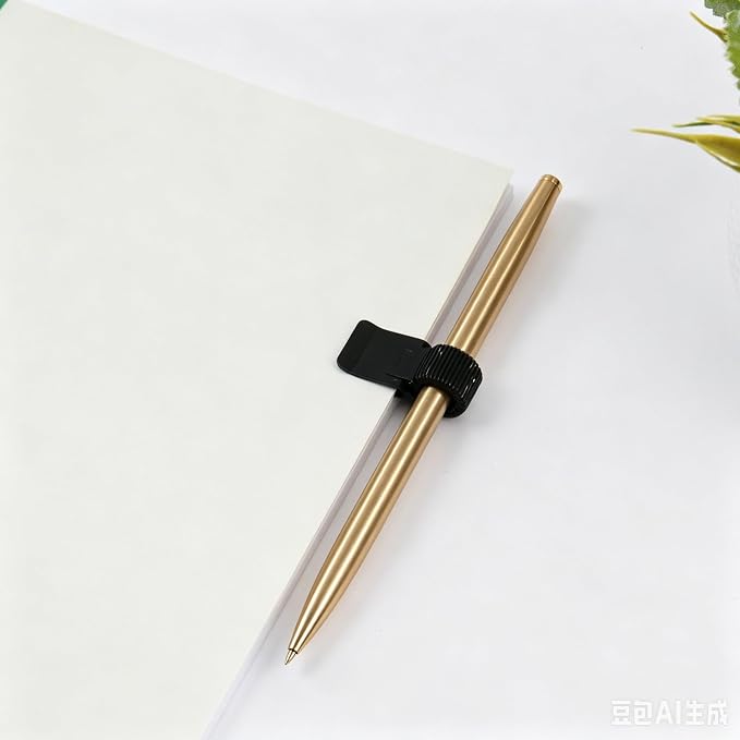 Black Pen Clipboard Holder Adjustable Spring Loop Pencil Clip 10PCS | T Tulead Spring Loop Pen Clip, for Desk Organizer, for Clip Book T: 1-2mm