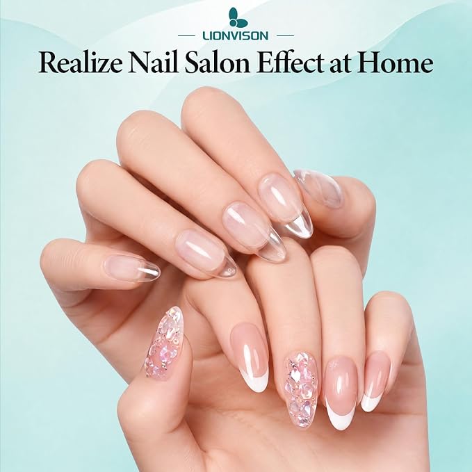 LIONVISON Short Almond Nail Tips: 504PCS Matte Full Cover Fake Nails | 12 Sizes Break-Resistant Pre-Shaped No Polish Needed - DIY Nail Extension for Women Beginners at Home Long-Lasting