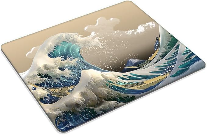 Japanese The Great Wave Off Kanagawa Mouse pad Customized Mousepad Non-Slip Rubber Base Mouse Pads for Computers Laptop Office Desk Accessories Mouse pad