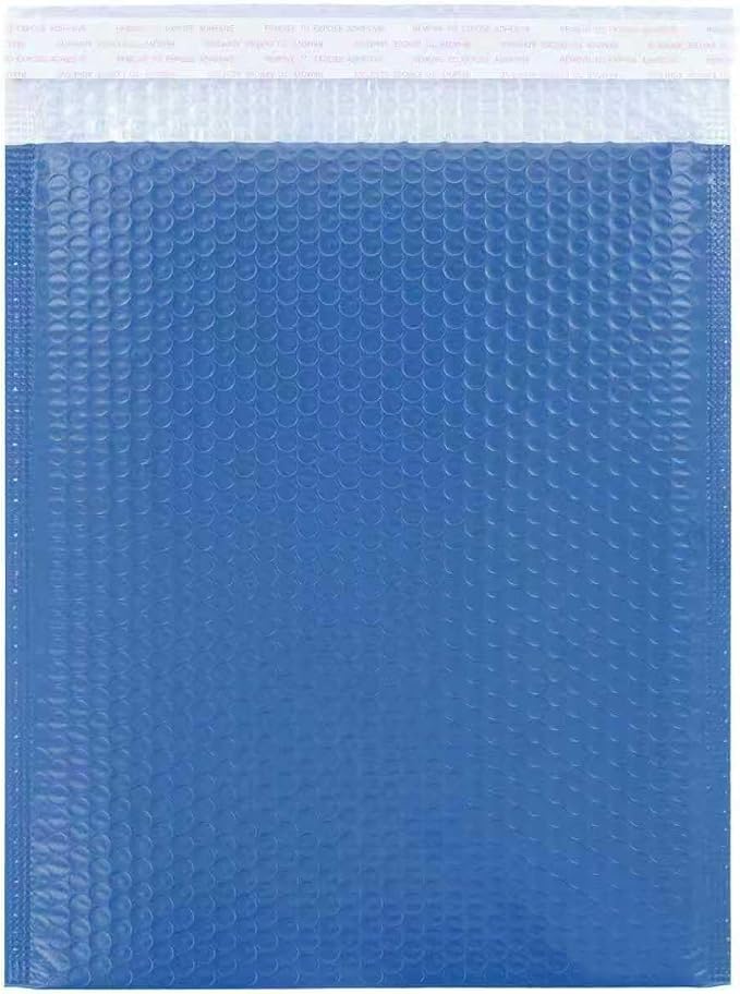 Navy Blue Bubble Mailers 8.5 x 11 + 1.57 Inch, 40 Per Box | Padded Envelopes, Shipping Envelopes