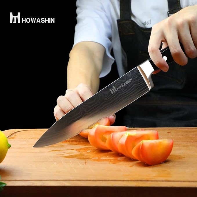8'' Chef Knife High Carbon Professional Kitchen Knife Stainless Steel Sharp Meat Knife Ergonomic Handle With Christmas Gift Box