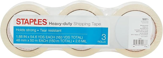 STAPLES Heavy‑Duty Shipping Tape